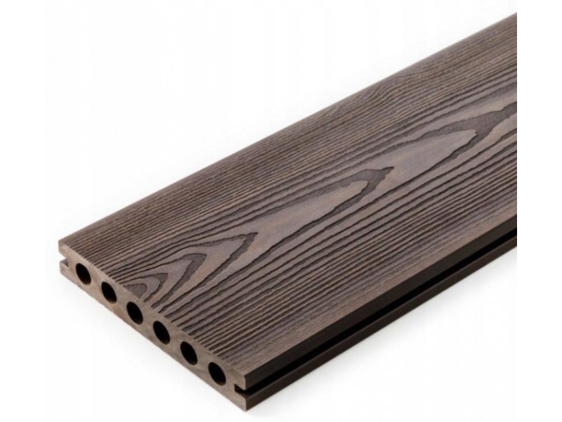 Террасная доска серия PRO с 3D-тиснением ARBORPLAST (143x25) (3000 мм, венге)