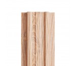 Штакетник металлический МП LАNE 16,5х99 (прямой/фигурный верх) ECOSTEEL 30 мкм Штакетник металлический МП LАNE 16,5х99 (прямой/фигурный верх) ECOSTEEL 30 мкм