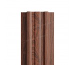 Штакетник металлический МП LАNE 16,5х99 (прямой/фигурный верх) ECOSTEEL 30 мкм Штакетник металлический МП LАNE 16,5х99 (прямой/фигурный верх) ECOSTEEL 30 мкм
