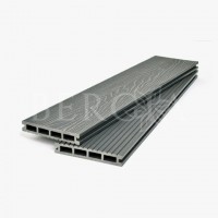 Террасная доска Bergia Ultra Linden 150×24 мм (3000, серый)