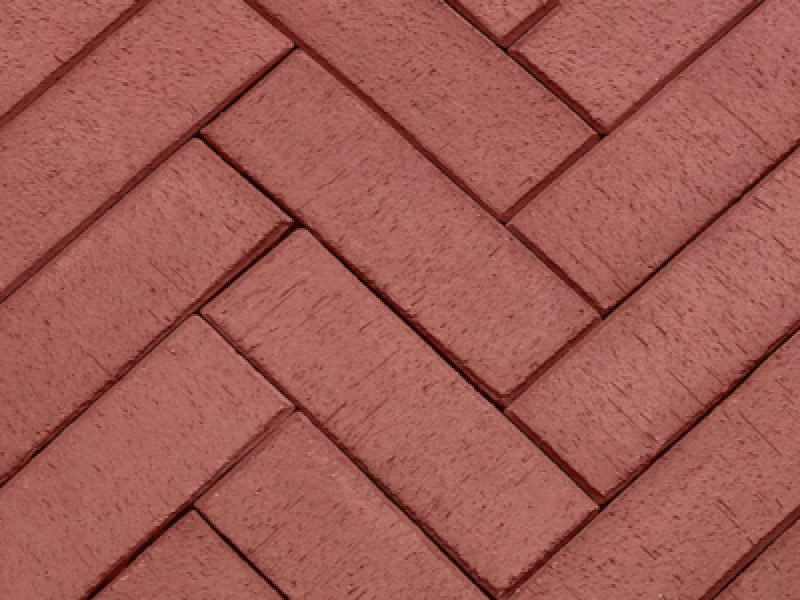 Клинкер тротуарный тёмно-красный ЭДИНБУРГ ЛОНГ