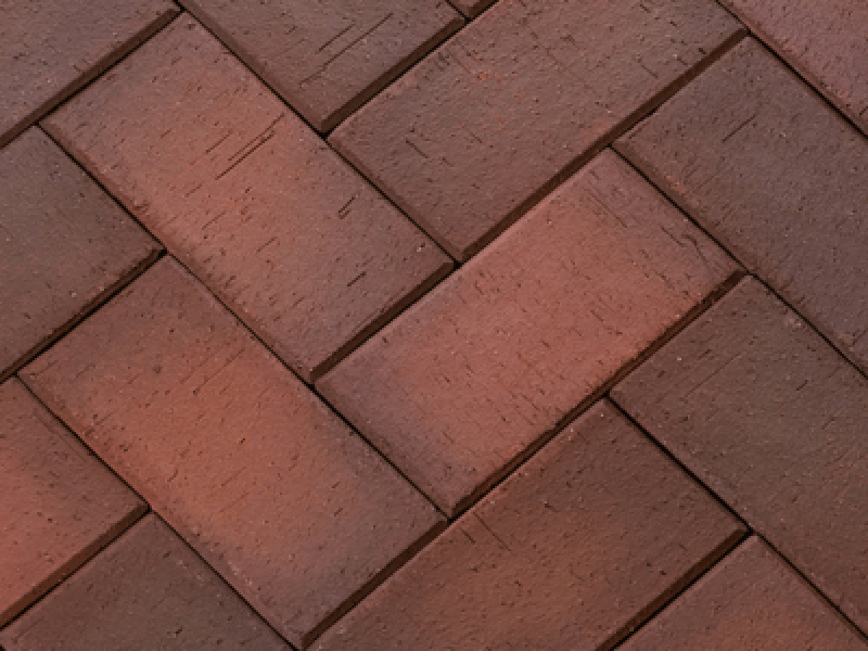 Клинкер тротуарный темно-красный флеш ГЛАЗГО