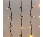 Гирлянда светодиодная Бахрома (Айсикл) 4,0х0,6м 128 LED черный каучук 2,3мм IP67 постоянное свечение 230В NEON-NIGHT